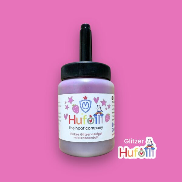 Glitzer-Hufoili - Pink mit Erdbeerduft