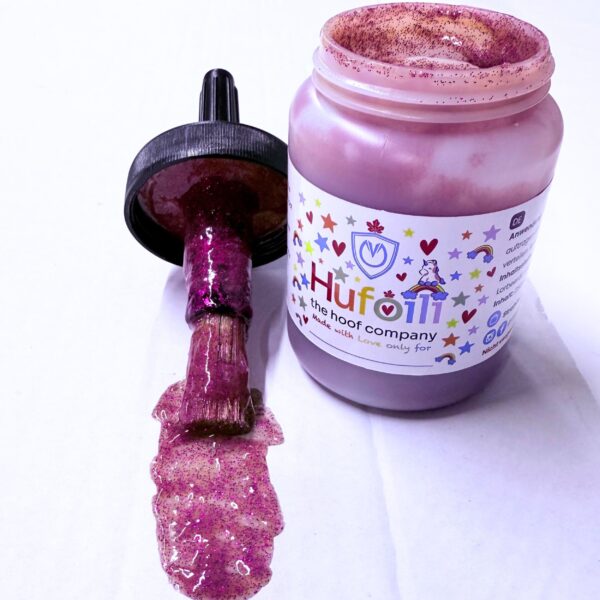 Glitzer-Hufoili - Pink mit Erdbeerduft – Bild 2