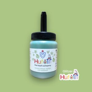 Glitzer-Hufoili - Grün mit Apfelduft