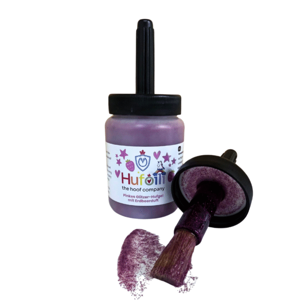 Glitzer-Hufoili - Pink mit Erdbeerduft – Bild 2